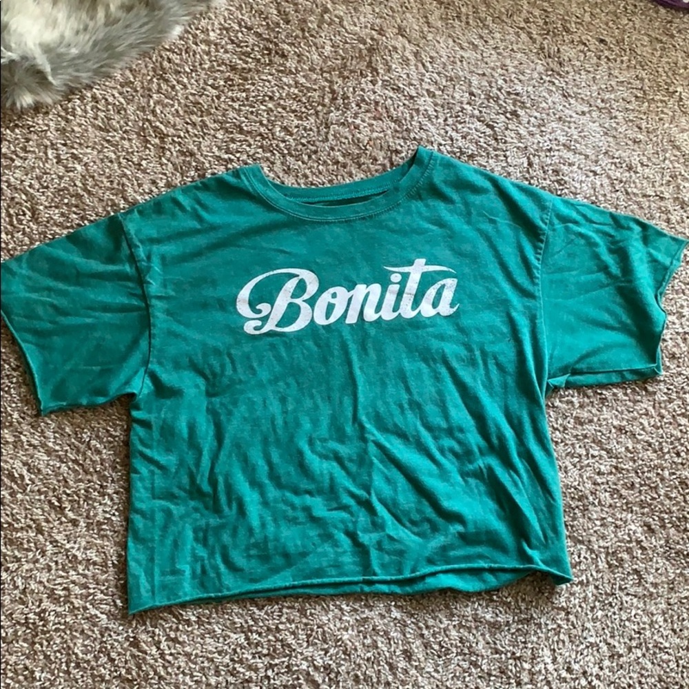 TAGRET Graphic ~perfectly~ crop T-shirt